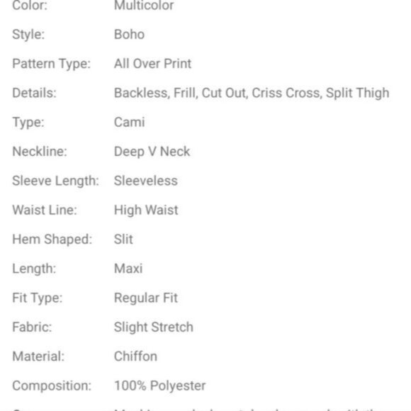 MULTICOLOR ALL OVER PRINT , BACKLESS,  FRILL, CUT OUT, CRISS CROSS , CAM… - Picture 7 of 8